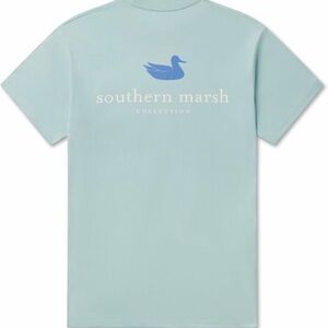 Southern Marsh Light Blue Duck Logo Tee - Medium